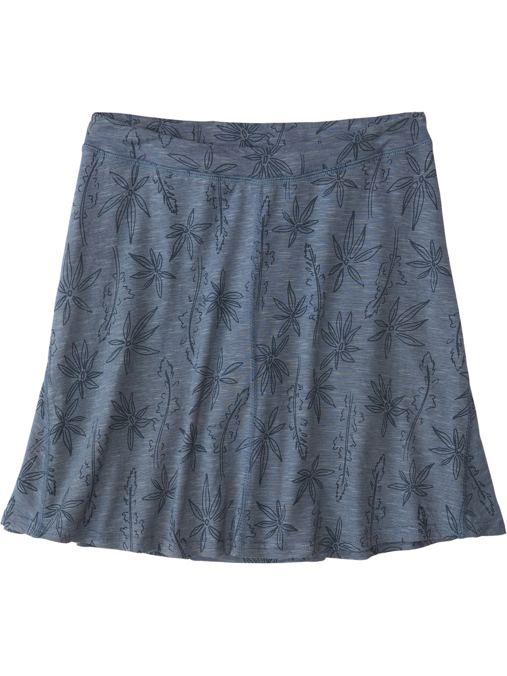 Toad & Co Chaka Skirt Small Blue Floral Athleisure Outdoor Pull On Casual Travel